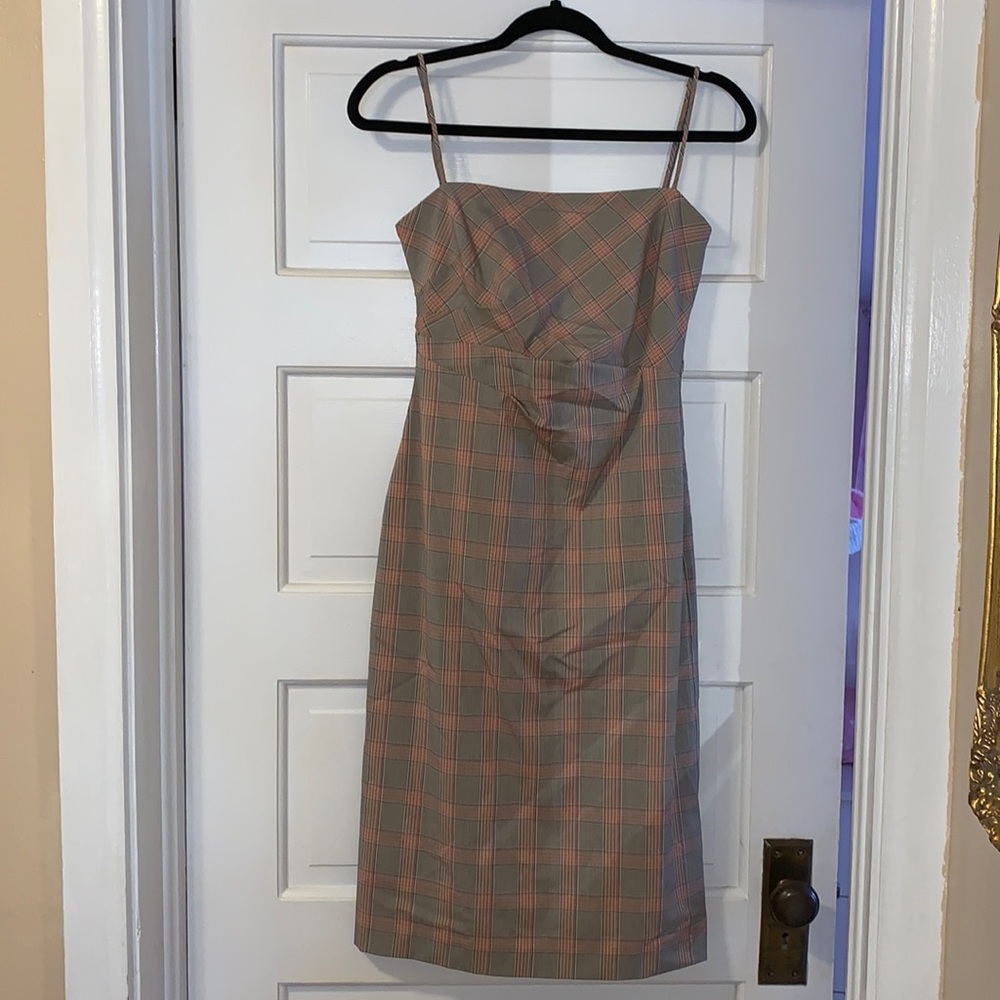 Size 8 ladies BCBG Maxazria plaid dress